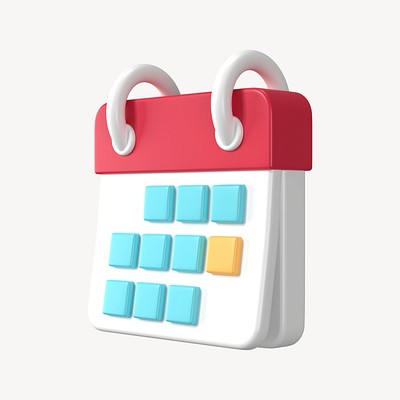 3d Calendar Clipart, Reminder Symbol 