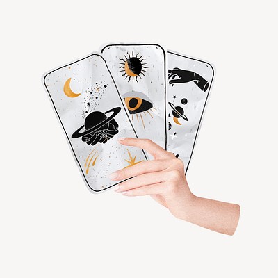 Tarot Card: Pizza Fortune Teller Sticker