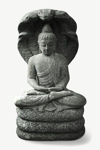 Buddha statue isolated graphic psd