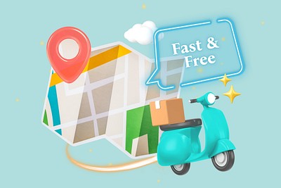 Fast & free delivery png