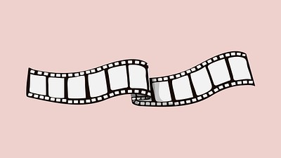 Film strip seamless background in flat style Vector Image