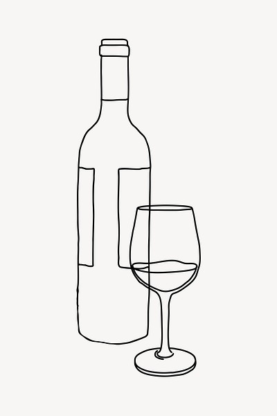 wine bottle coloring pages