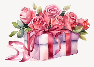 Premium AI Image  Pink ribbon for gift wrapping