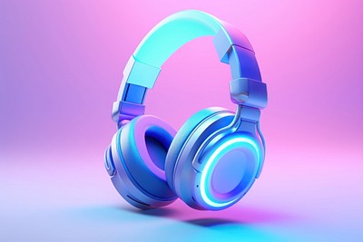 PNG Headphones headset illuminated electronics. | Premium PNG - rawpixel