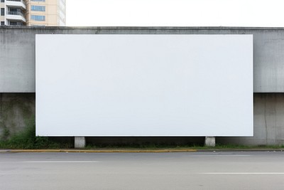 Billboard white advertisement architecture. 