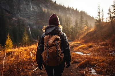 Backpacking wilderness hiking adult. | Premium Photo - rawpixel