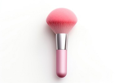 Cosmetic brush cosmetics tool white background. 