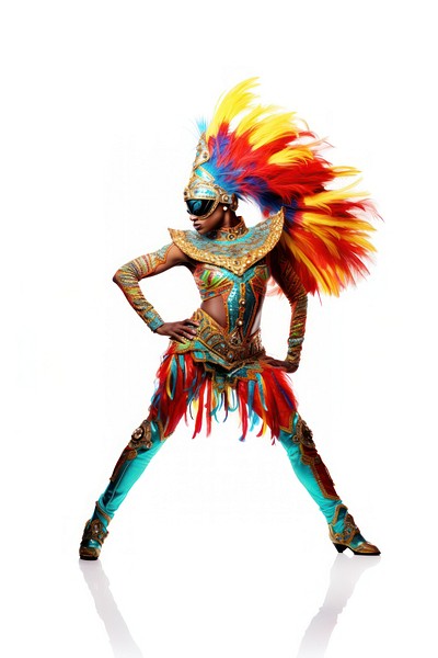 Carnival costume dancing adult. 