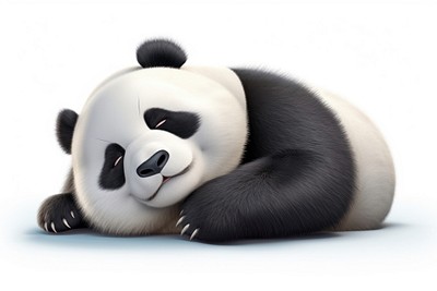 Panda wildlife cartoon mammal. 