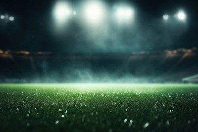 Football field illuminated backgrounds outdoors. | Premium Photo - rawpixel