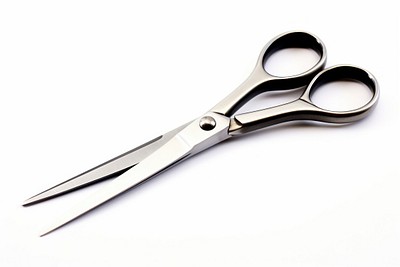 Scissors white background equipment weaponry. 