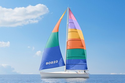 Sailing boat mockup, realistic vehicle | Premium PSD Mockup - rawpixel