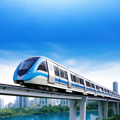 SkyTrain train monorail vehicle. AI | Premium Photo - rawpixel