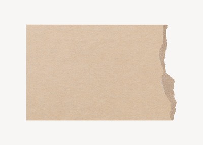 Download premium png of Vintage png sticker, brown ripped paper