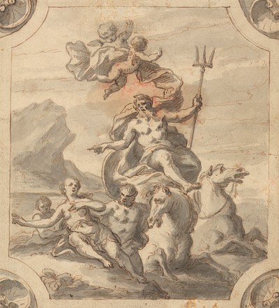 Neptune by Sir James Thornhill | Free Photo - rawpixel