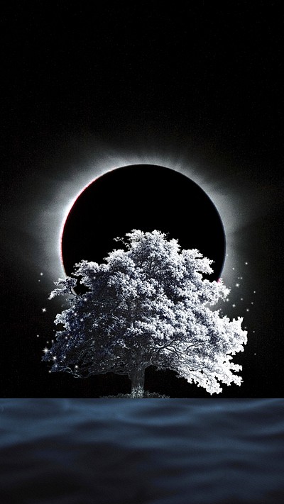Moon eclipse dark iPhone wallpaper | Premium Photo - rawpixel