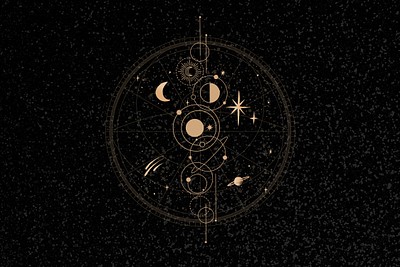 Aesthetic black celestial background, astrology | Premium Photo - rawpixel