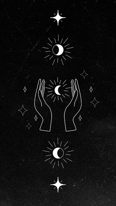 Aesthetic black celestial iPhone wallpaper | Premium Photo - rawpixel