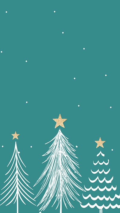 Green Christmas tree iPhone wallpaper | Premium Photo - rawpixel