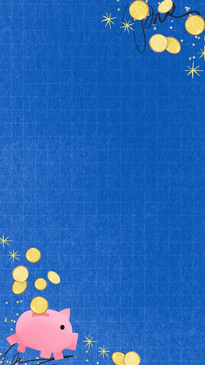 Piggy bank savings phone wallpaper, | Premium Photo - rawpixel