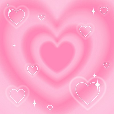 Y2K pink hearts background, cute | Premium Photo - rawpixel