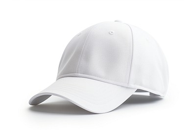 White baseball cap white background headwear headgear. 