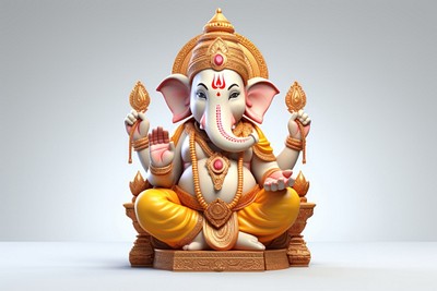 PNG 3d cartoon ganesh realistic | Premium PNG - rawpixel