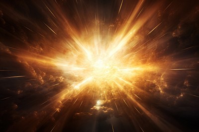 Sci-fi explosion effect background