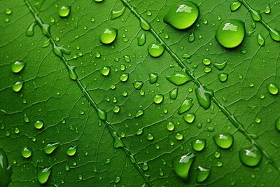 Leaf texture green backgrounds raindrop. 