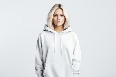 Hood sweatshirt portrait hoodie. 