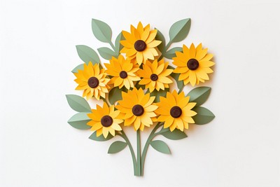 Sunflower bouquet petal plant art. 