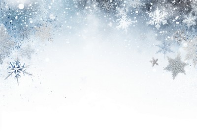 Snowflakes 4 corners border backgrounds nature white. 