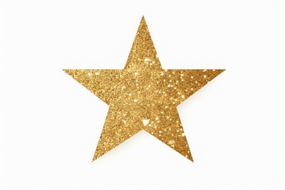 Star gold glitter symbol. 