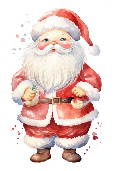 Santa Claus white background santa claus celebration. 