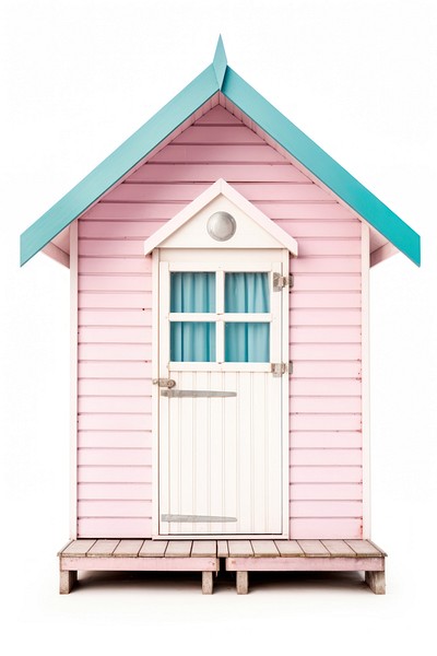 A beach hut architecture building outdoors. 