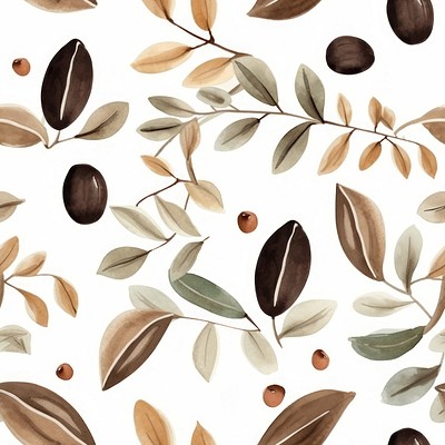 Coffee plant pattern backgrounds leaf. 