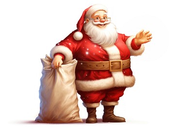 Santa Claus white background santa claus celebration. 