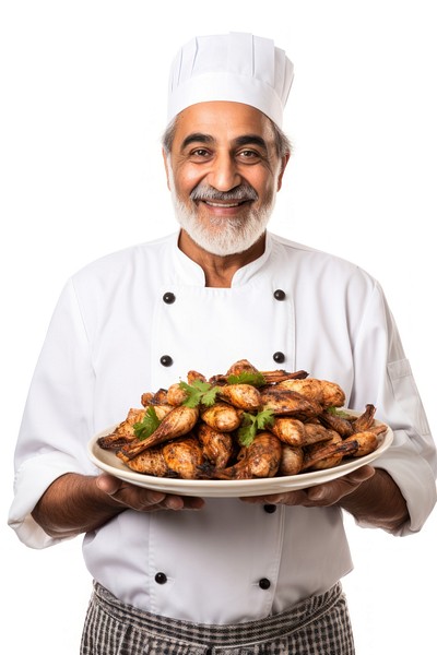 Peruvian Grilled Chicken holding adult food. 