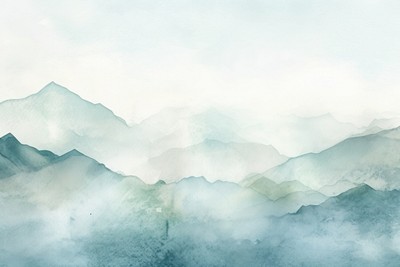 Mountain backgrounds nature fog. 