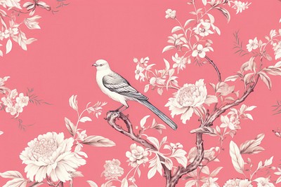 Birds and flowers wallpaper pattern | Premium Photo Illustration - rawpixel