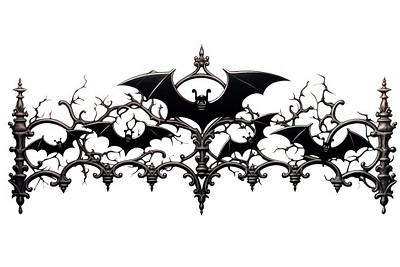 Bats white background architecture accessories. AI generated Image by rawpixel.