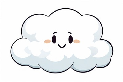 PNG Isolated cloud cartoon white | Free PNG - rawpixel