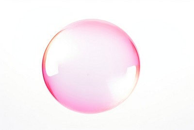 Bubble sphere white background transparent. 