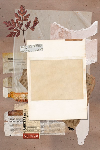 Autumn collage frame, ripped paper | Premium Photo - rawpixel