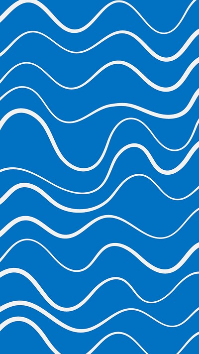 Blue iPhone wallpaper wavy lines | Free Photo - rawpixel