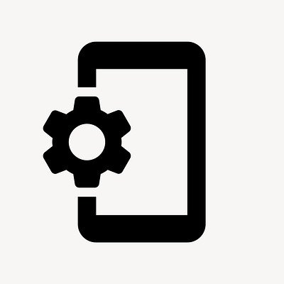 Phonelink Setup, communication icon, two tone style vector