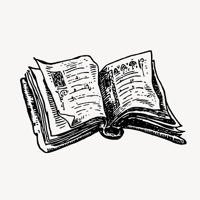 open books clip art