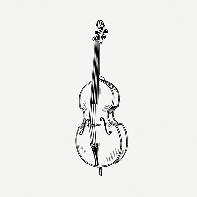 Stiker alat musik cello pngStiker alat musik cello png  