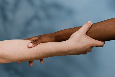 Black Hand Holding White Hand | Premium Photo - Rawpixel