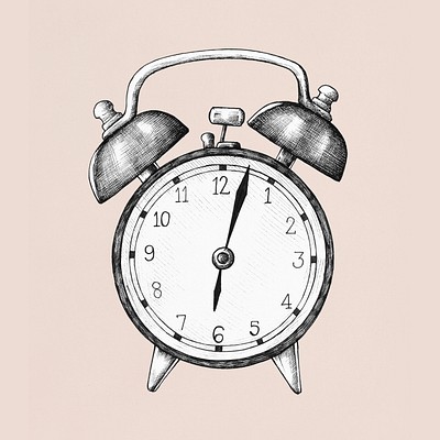 Vintage clock drawing clipart png | Premium PNG Sticker - rawpixel